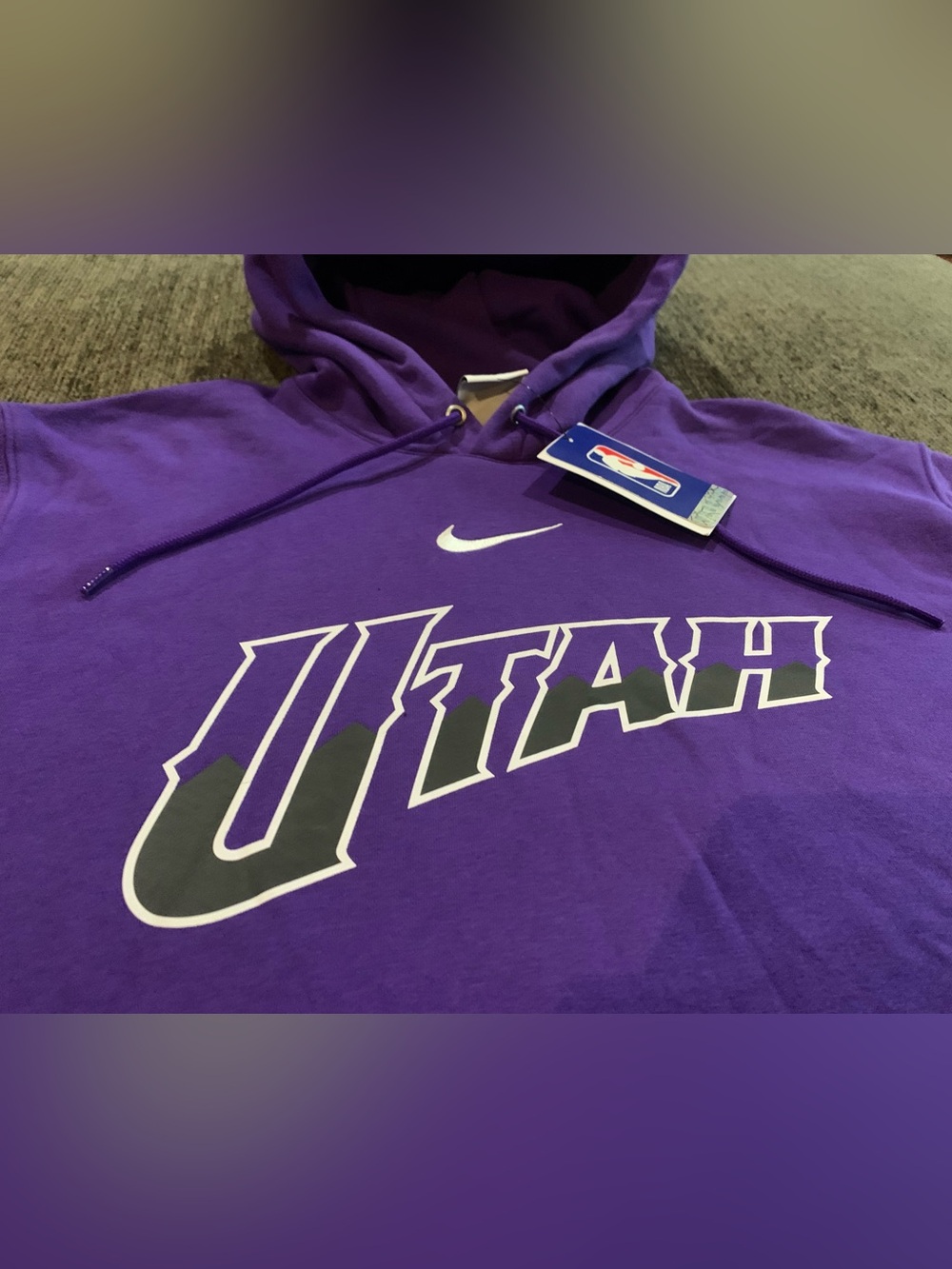 Purple Nike Utah Jazz pullover hoodie